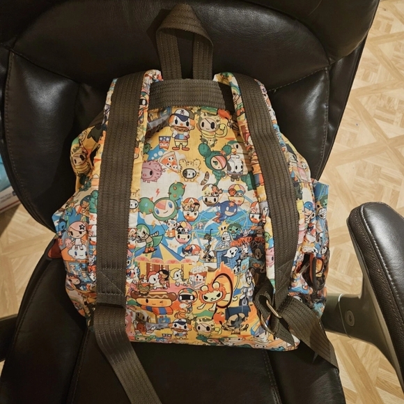Colorful Character Print Backpack - Picture 4 of 4